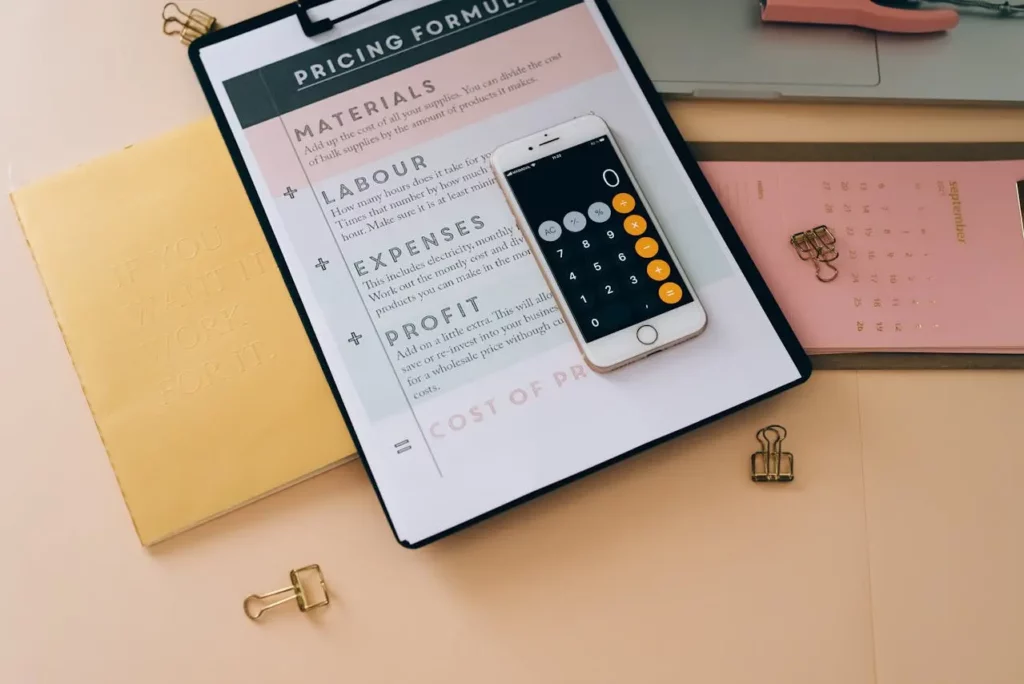 A pricing chart for real estate videography services