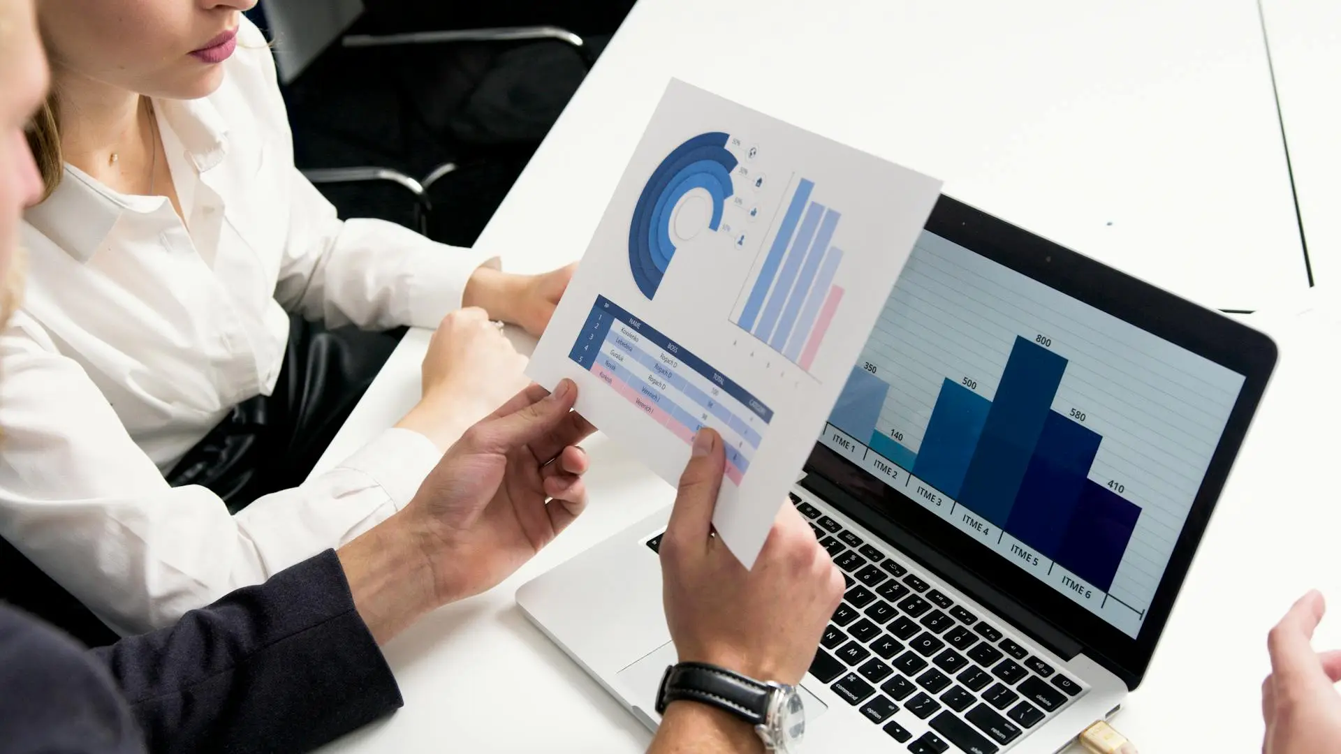 A real estate agent analyzing a digital advertising performance dashboard
