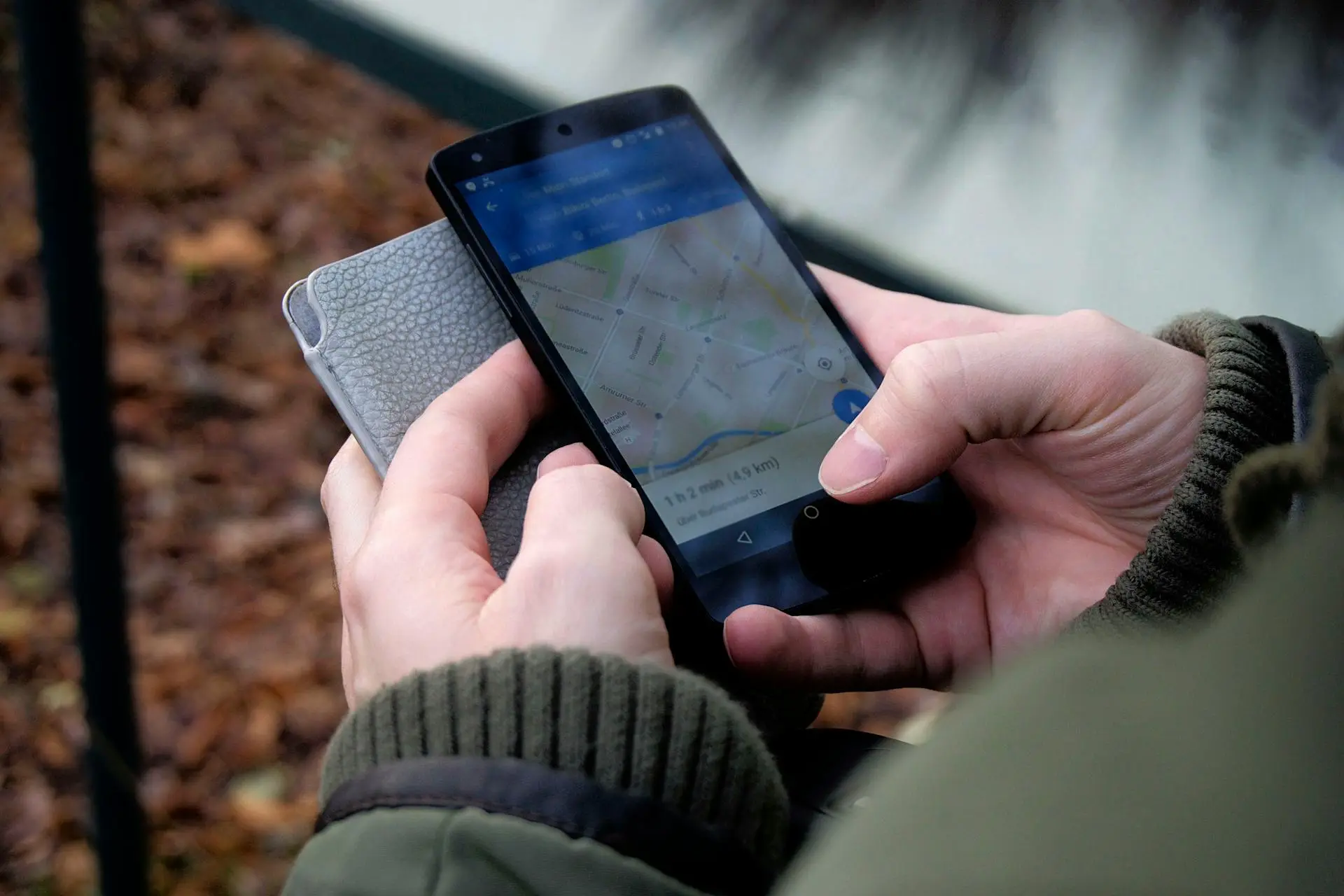 A real estate agent analyzing a map with local market data