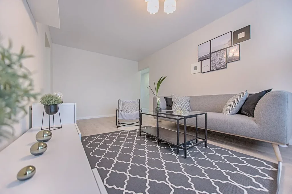 The right angles can make a home feel more spacious and visually appealing.